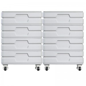 High-voltage storage LiFePo4 battery with stackable design